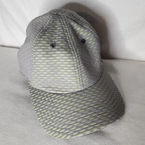 Athleta Gray Lime Textured Baseball Cap One Size
